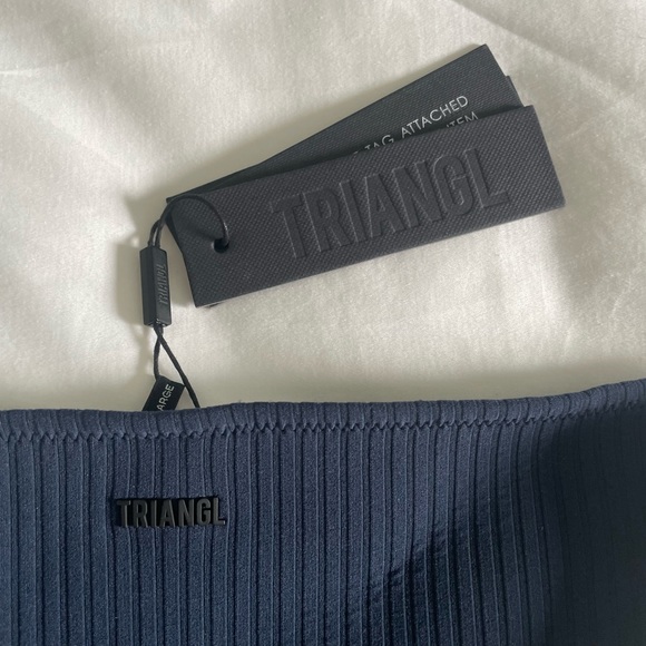 Navy blue Triangl brand neoprene bikini bottoms. New with tags. - Picture 2 of 3